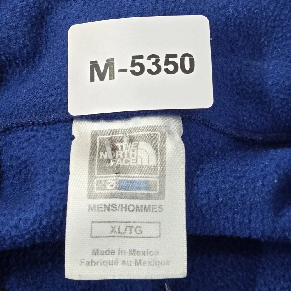 The North Face Men Sweatshirt XL‎ Blue Nylon Blend Polartec Embroidery Fleece